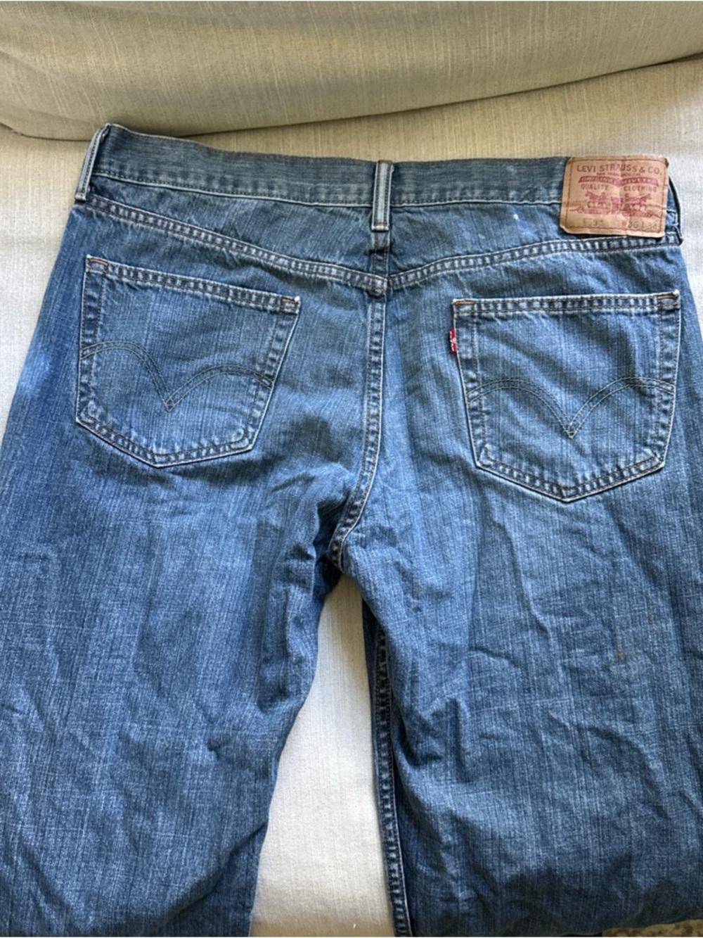 Levi’s 559 Relaxed Straight Jeans 36x34 Distressed Vintage